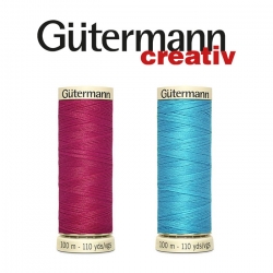 Нитка швейная Gutermann №100, номера цветов: 001-200