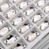 3233 Камни пришивные "Лист" 6х12 мм 1/504 шт