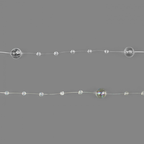 Бусы на бобине (акрил) YH38, 8+3 мм 1/60 м