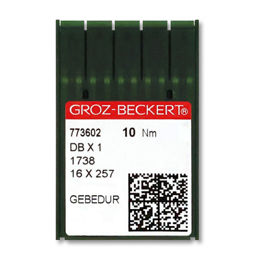 Иглы GROZ-BECKERT DBx1 для промышленных швейных машин, прямострочка (тефлон)