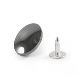 Пуговица джинсовая В46 (чёрн.) 17 мм 1/50 шт