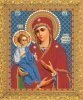 Рисунок на ткани для вышивания бисером со стразами Бис 406/1 "Прсв. Богородица Троеручица"