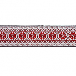 Тесьма жаккард №R4760 ш.3 см 1/9 м