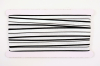 Тесьма лампасная №B250, ш.2,5 см, белый/чёрный 1/12,5 ярд