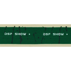 Тесьма лампасная "DSF SHOW" №26, ш.4,5 см, зеленый/св.беж 1/5 м