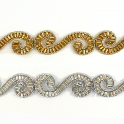 Тесьма на сетке SALR1766, 1/5 ярд